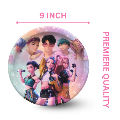 K-POP Demon Hunters Paper Plates - 8PC