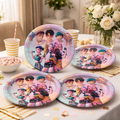 K-POP Demon Hunters Paper Plates - 8PC