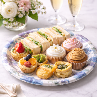 Floral Print Starter Paper Plates 9 inches - 8PC