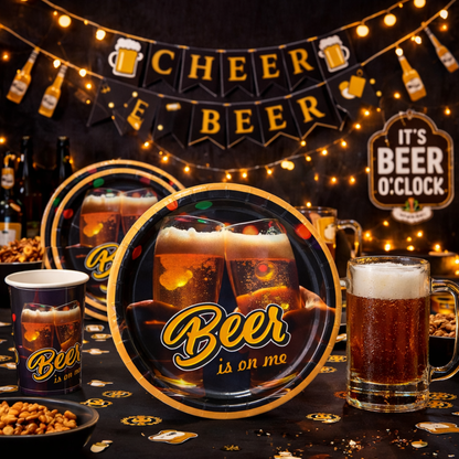 Beer is on Me Paper Plates 9 inches - 8PC