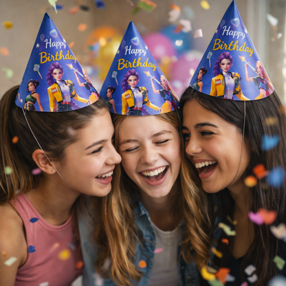 KPOP Theme Birthday Caps - 8PC