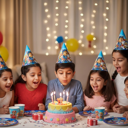 Paw Patrol Theme Birthday Caps - 8PC
