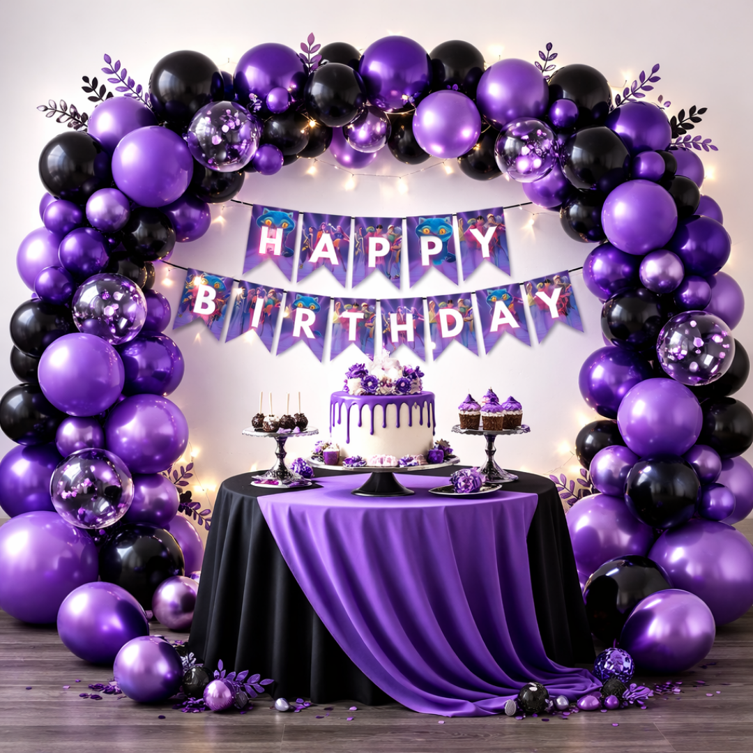 K POP Theme Birthday Banner - 9FT