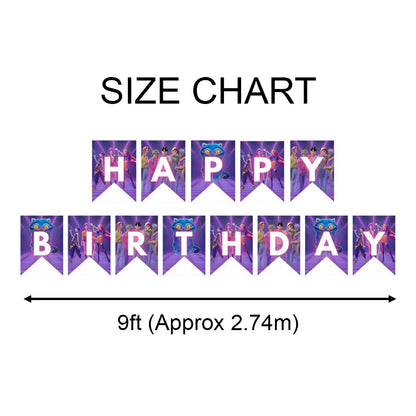 K POP Theme Birthday Banner - 9FT