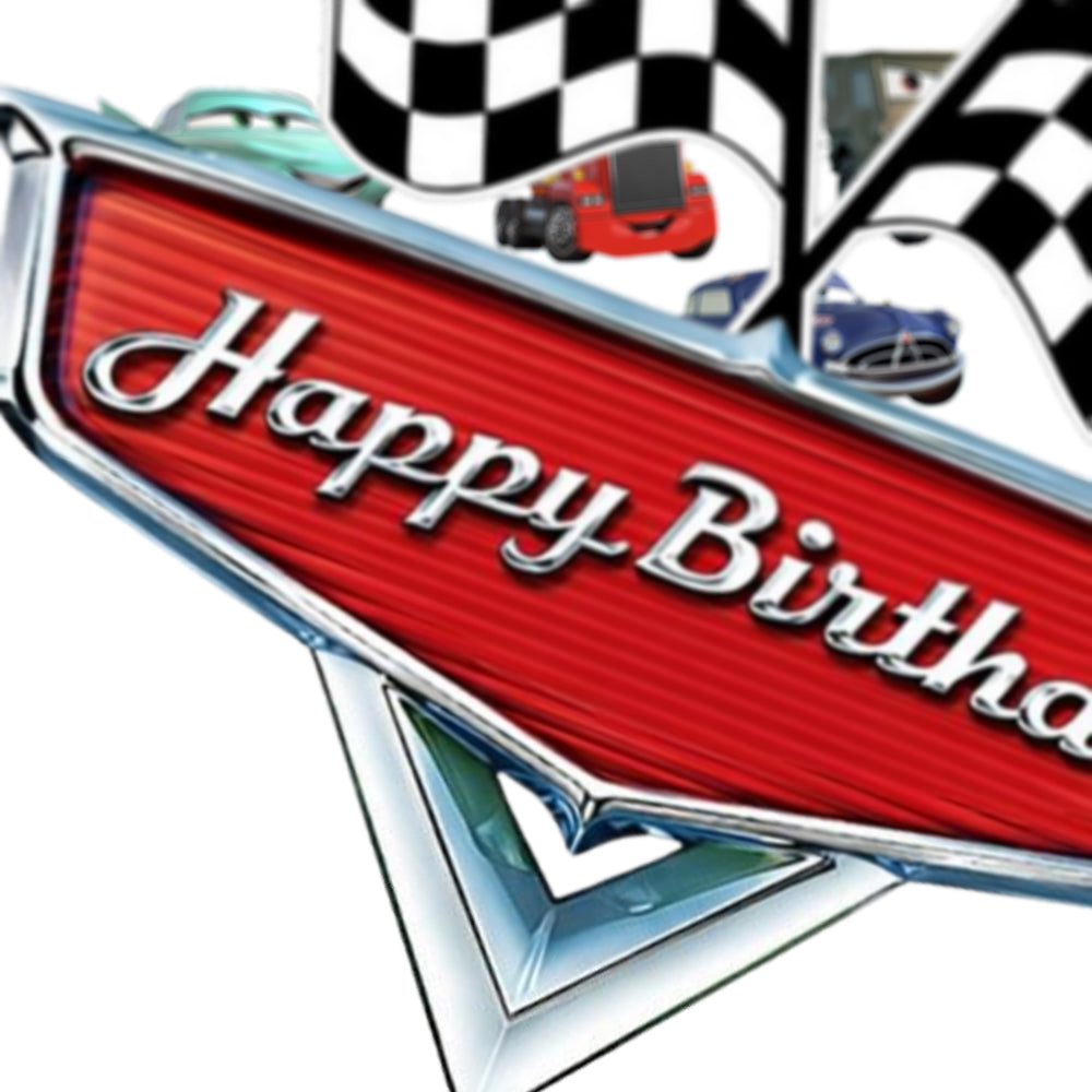 Racing Car Theme Party Cake Toppers - 8PC