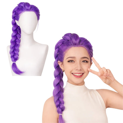 K-POP Rumi Purple Braided Wig