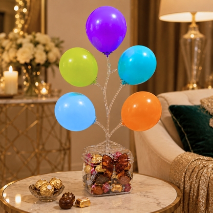 Balloon Centerpeice Transaprent Table Stand