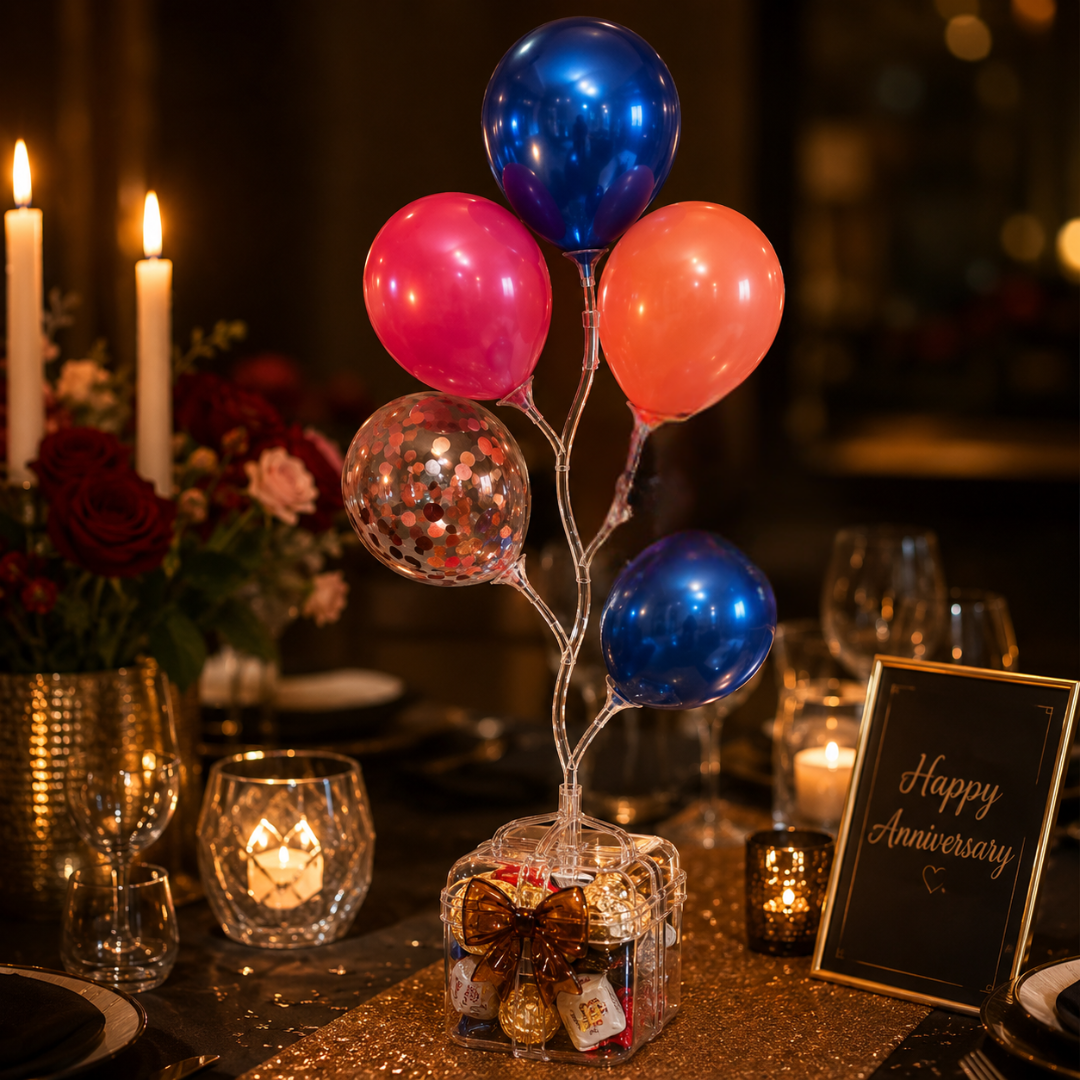 Balloon Centerpeice Transaprent Table Stand