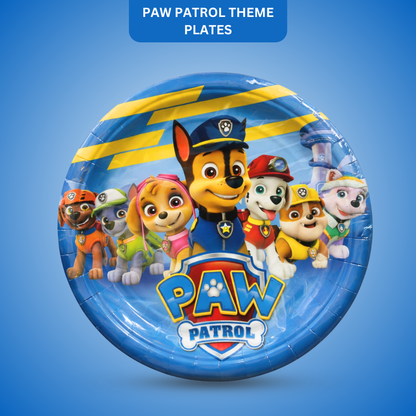Paw Patrol Theme Paper Plates - 10PC