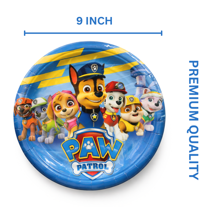 Paw Patrol Theme Paper Plates - 10PC
