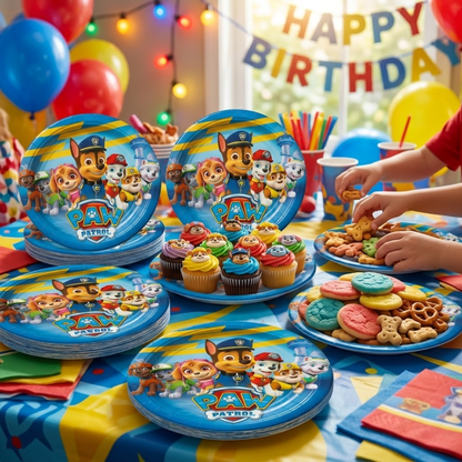 Paw Patrol Theme Paper Plates - 10PC
