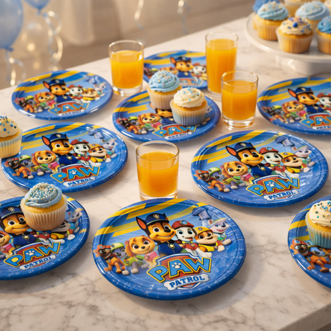 Paw Patrol Theme Paper Plates - 10PC