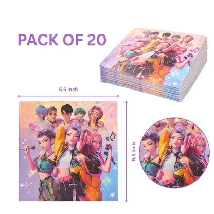 K-POP Paper Napkins - 20PC