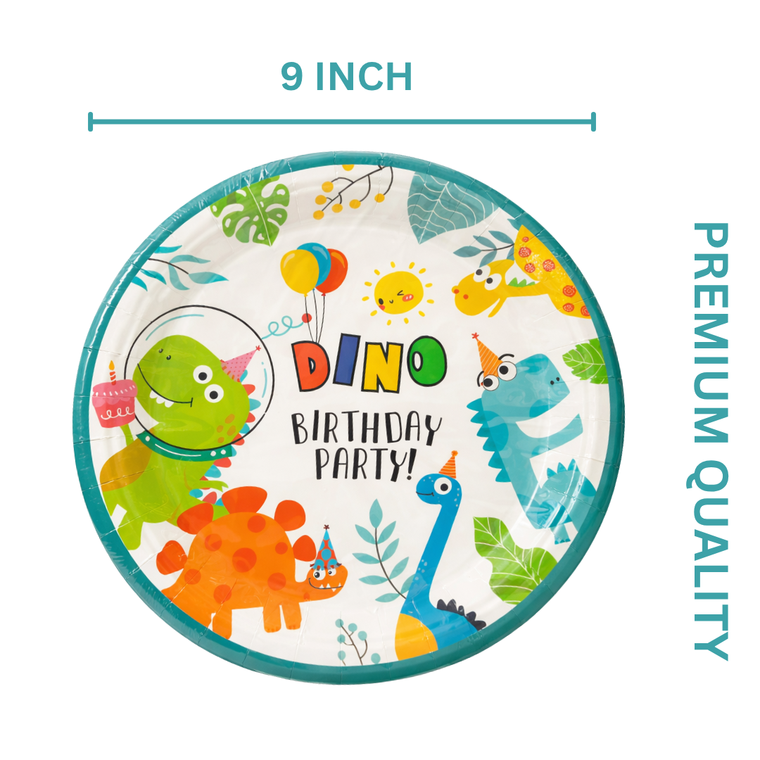 Dinosaur Birthday Paper Plates - 10PC