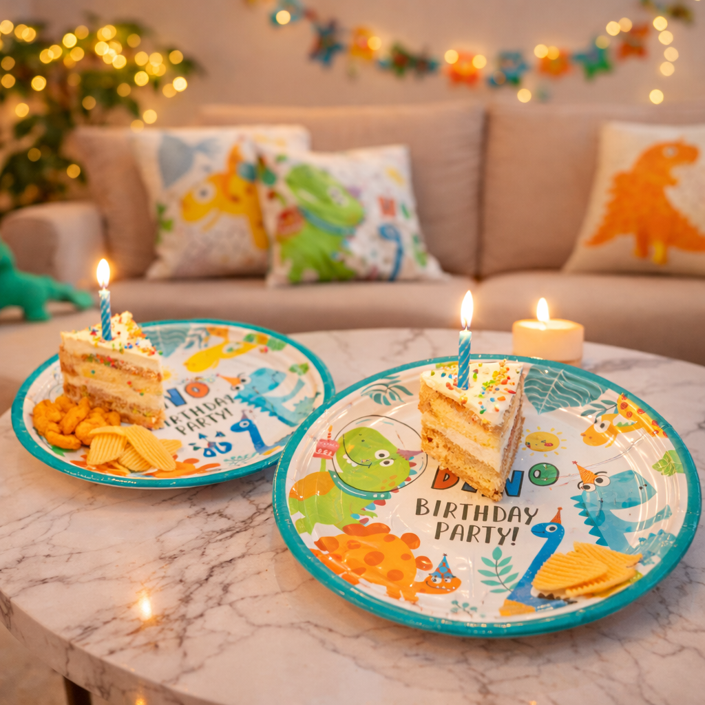 Dinosaur Birthday Paper Plates - 10PC