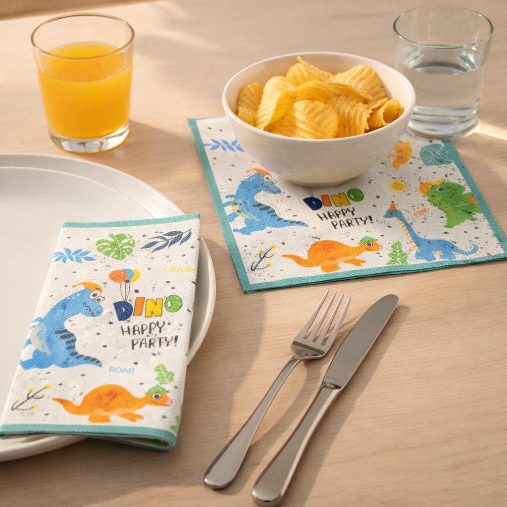 Dinosaur Birthday Paper Napkins - 20PC