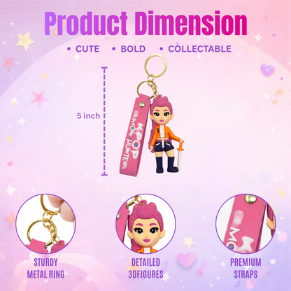 Kpop Cartoon Characters Rumi Key Chain - 1PC