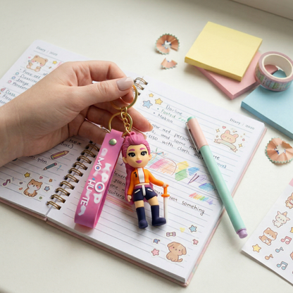Kpop Cartoon Characters Rumi Key Chain - 1PC