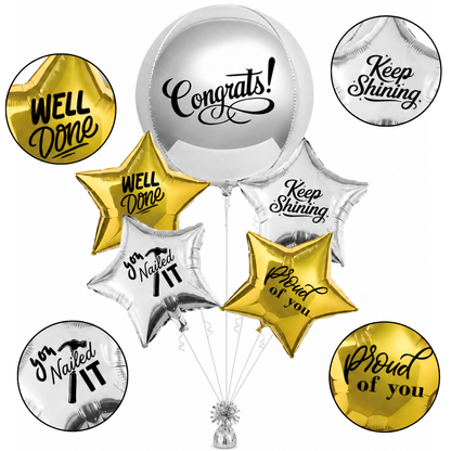 Congratulations You Nailed It Foil Balloon Set - 5PC
