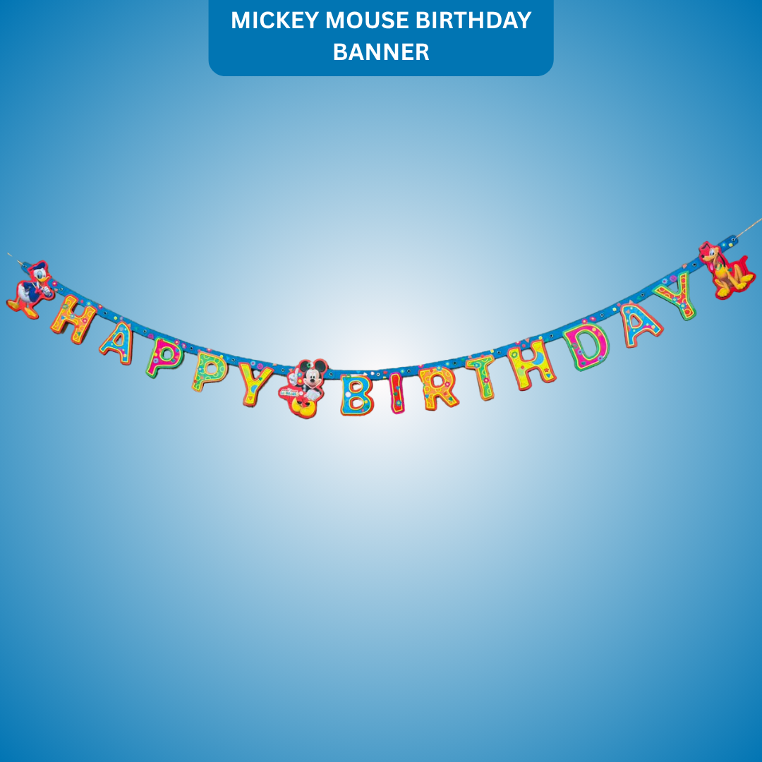 Mickey Mouse "Two-da-da" Celebration Birthday Banner - 6FT