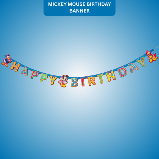 Mickey Mouse "Two-da-da" Celebration Birthday Banner - 6FT