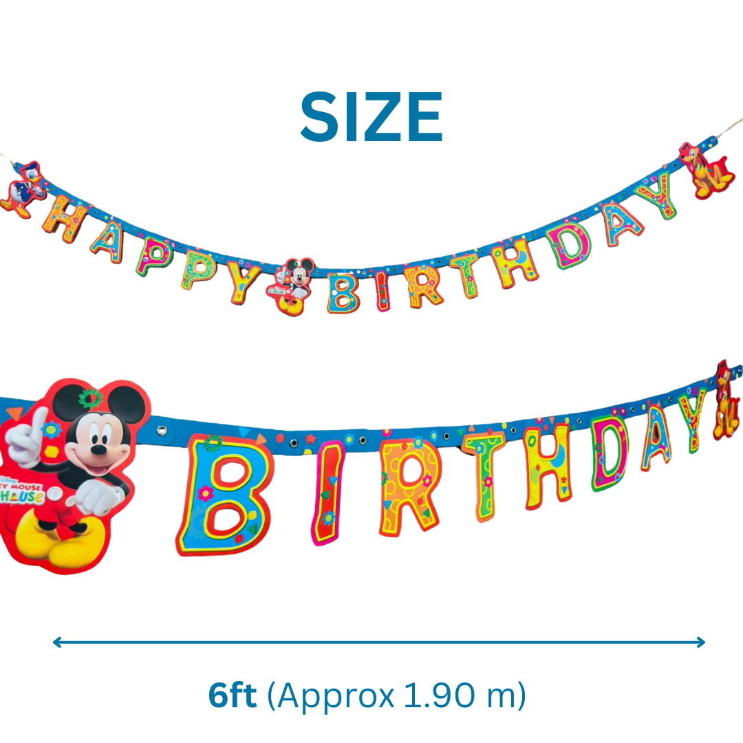 Mickey Mouse "Two-da-da" Celebration Birthday Banner - 6FT