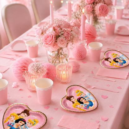 Disney Princess Dessert Plates – 7 Inch Paper Party Plates (Pack of 8) | Princess Birthday Party Supplies