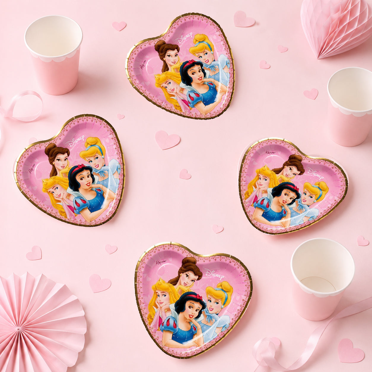 Disney Princess Dessert Plates – 7 Inch Paper Party Plates (Pack of 8) | Princess Birthday Party Supplies