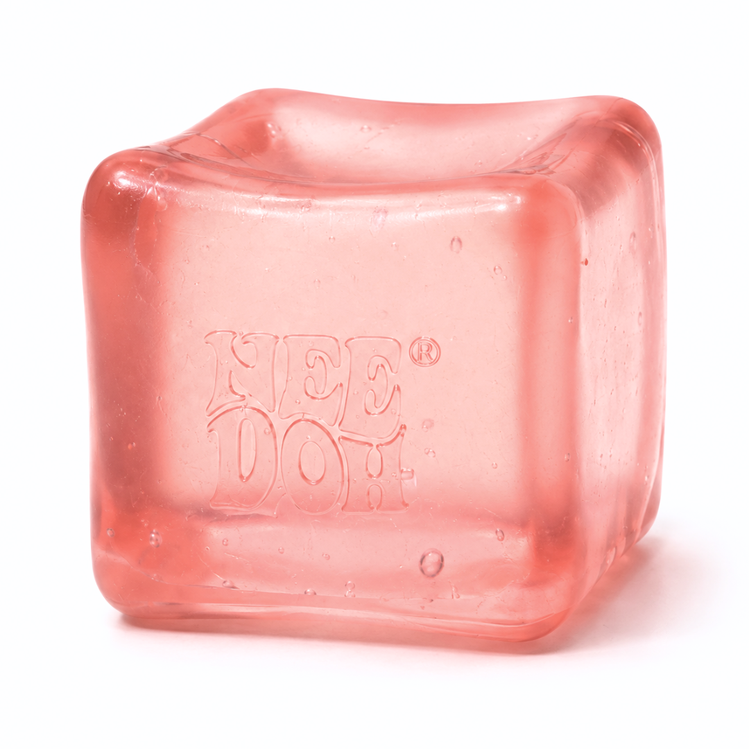 NeeDoh Squishy Toy Ice Cube Style Stress Soft Cube Fidget Toy for Kids & Adults, Hand Exercise Sensory Toy, Squeeze Toy for Relaxation, Party Return Gift & Desk Toy, Color May Vary - Pack of 1