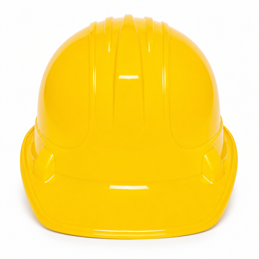 Under Construction Theme Yellow Party Hats - Pack of 4 | Builder Costume Hats for Kids Birthday & Role Play