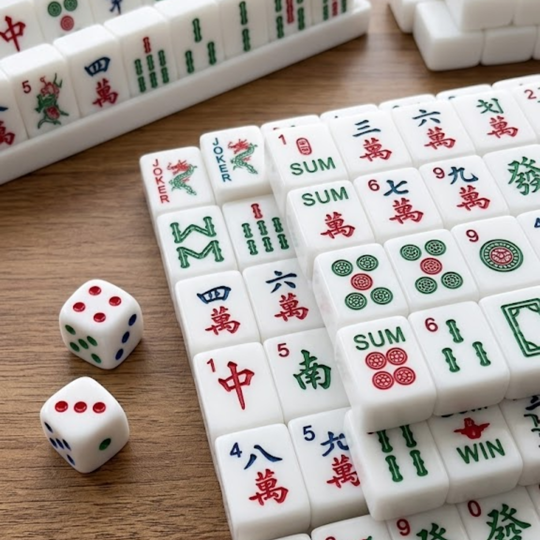 American Mahjong White Tiles Travel Set 30MM - 160 Tiles
