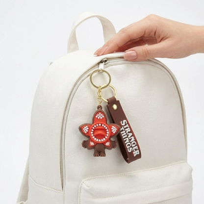 The Stranger Things Demogorgon Flower Shaped Key Chain Red | Bag Charms | Return Gifts or Loot Bag Fillers - 1PC