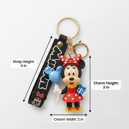 Minnie Mouse Key Chain | Bag Charms | Party Favors for Return Gift - 1PC