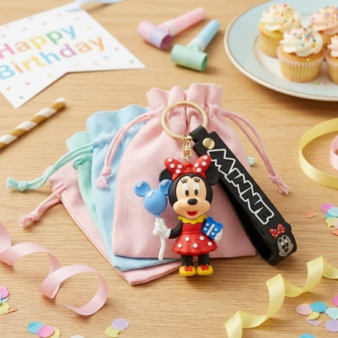 Minnie Mouse Key Chain | Bag Charms | Party Favors for Return Gift - 1PC