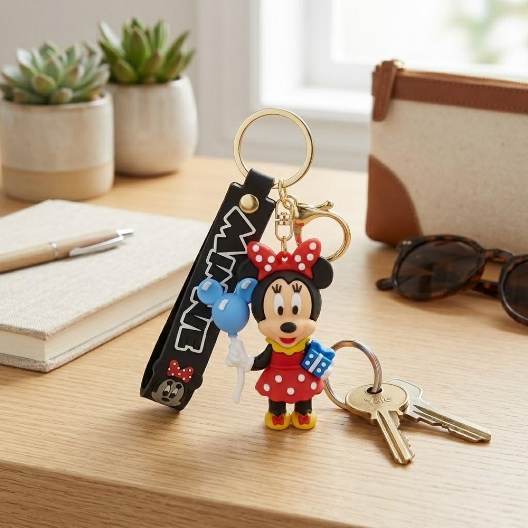 Minnie Mouse Key Chain | Bag Charms | Party Favors for Return Gift - 1PC
