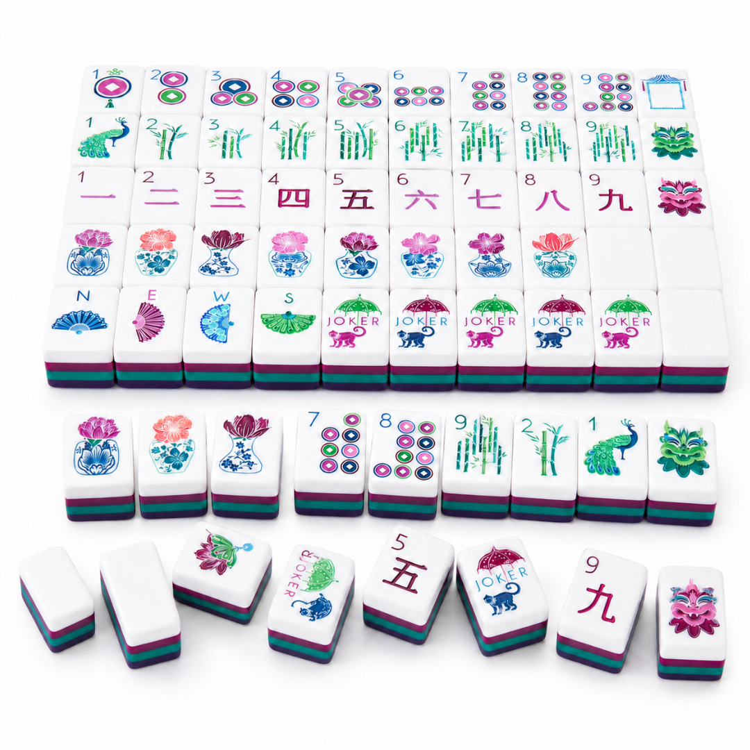 Mahjong Set - Mulberry Tiles - 4 Layers - 160 Tiles