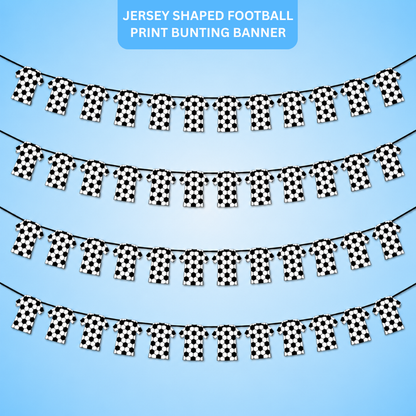 Jersey Shaped Football Print Bunting Banner - 10FT Pack Of 4