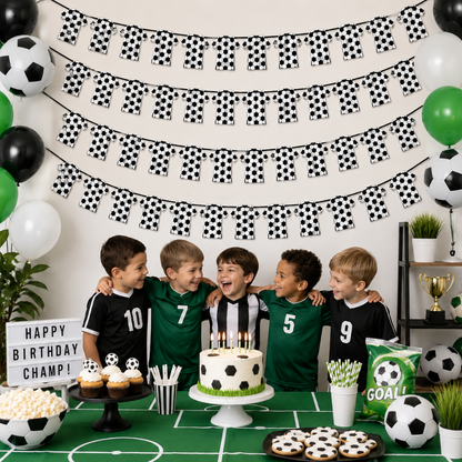 Jersey Shaped Football Print Bunting Banner - 10FT Pack Of 4