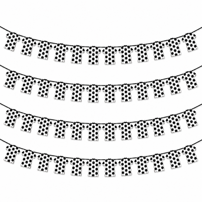 Jersey Shaped Football Print Bunting Banner - 10FT Pack Of 4