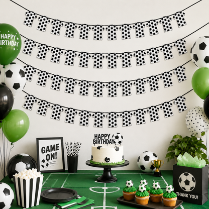 Jersey Shaped Football Print Bunting Banner - 10FT Pack Of 4