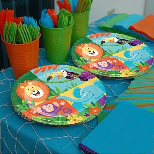 Jungle Safari Dessert Plates - 8PC