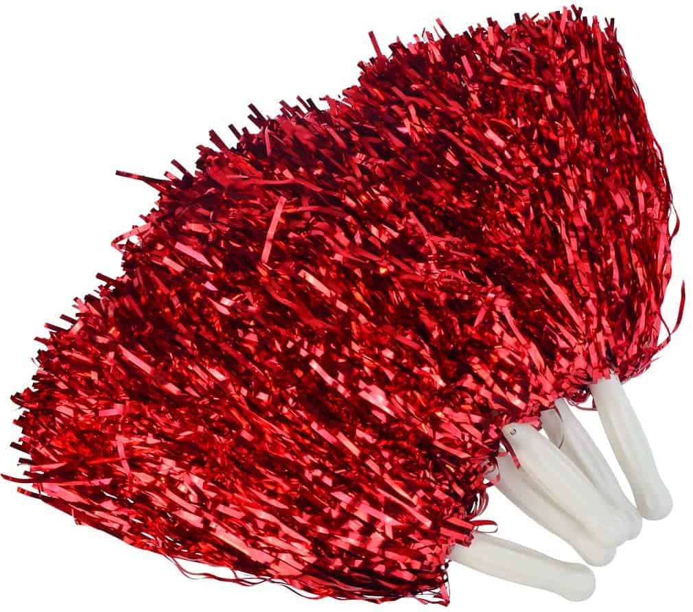 Cheerleader Pom Poms Red