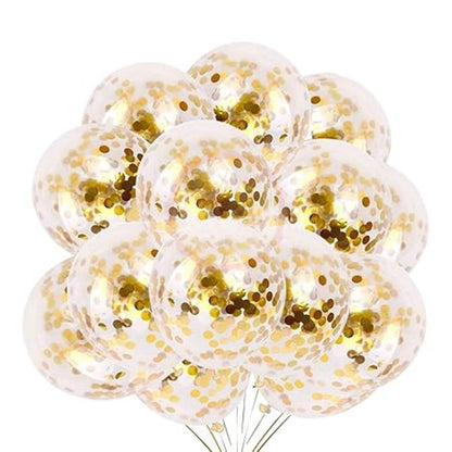 Golden Polka Dot Round Confettis for Table Decoration - 25 Grams