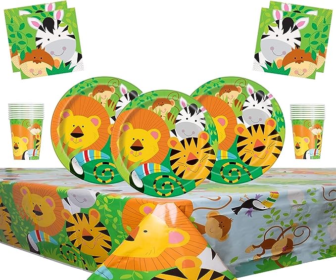 Jungle Animal Paper Plates - 10PC