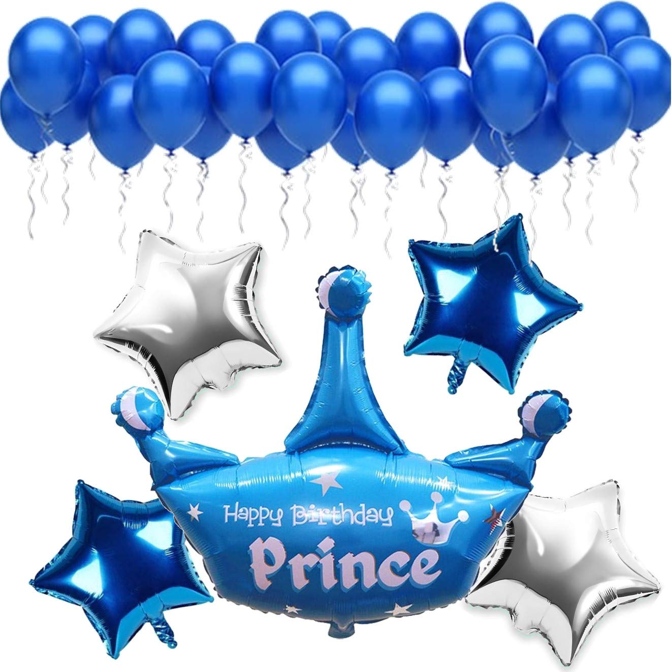 Happy Birthdy Prince Crown Set Of 5