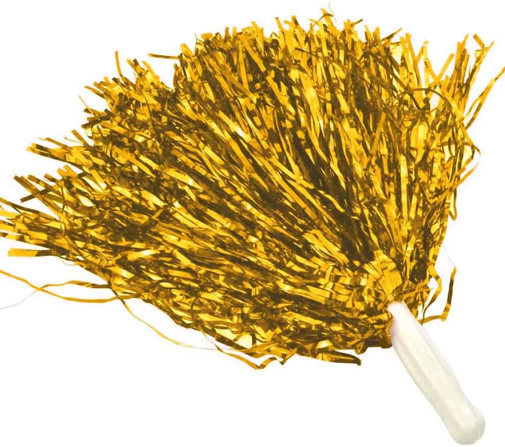 Cheerleader Pom Poms Gold