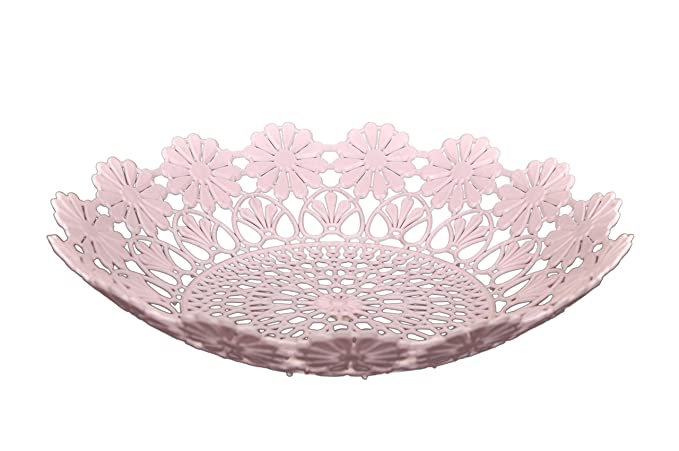 Fruit Basket Plastic Tray- Light Pink