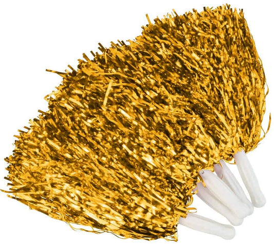 Cheerleader Pom Poms Gold