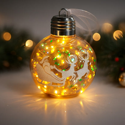 Light Up Fancy Hanging Balls for Christmas Decoratons - 1PC