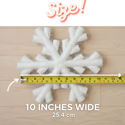 Foam Based Snow Flakes 10" - 1PC